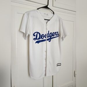 White Dodgers Baseball Jersey